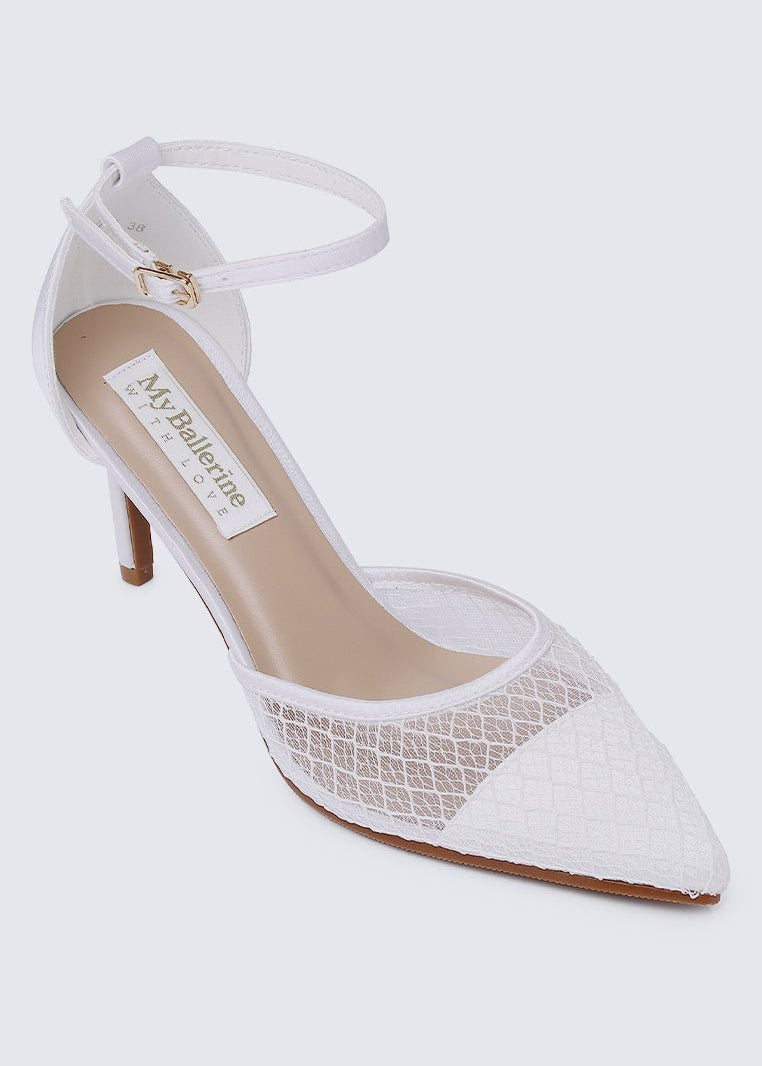 Zuri Comfy Heels In Off WhiteShoes - myballerine