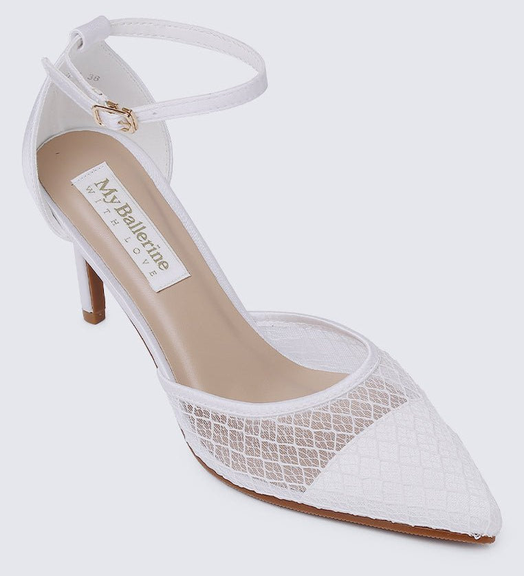 Zuri Comfy Heels In Off WhiteShoes - myballerine