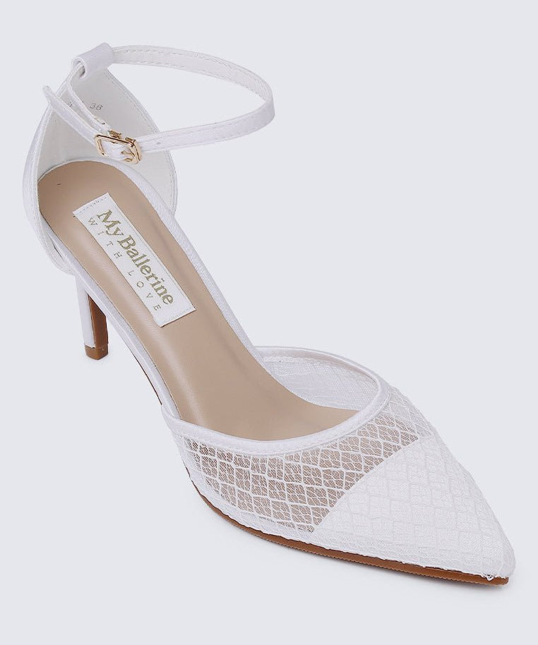 Zuri Comfy Heels In Off WhiteShoes - myballerine