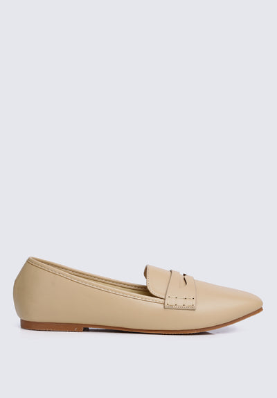 Andrea Comfy Loafers In Nude
