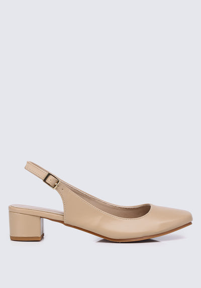 Palmer Comfy Heels In Nude