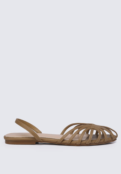 Lillian Comfy Ballerina In Taupe