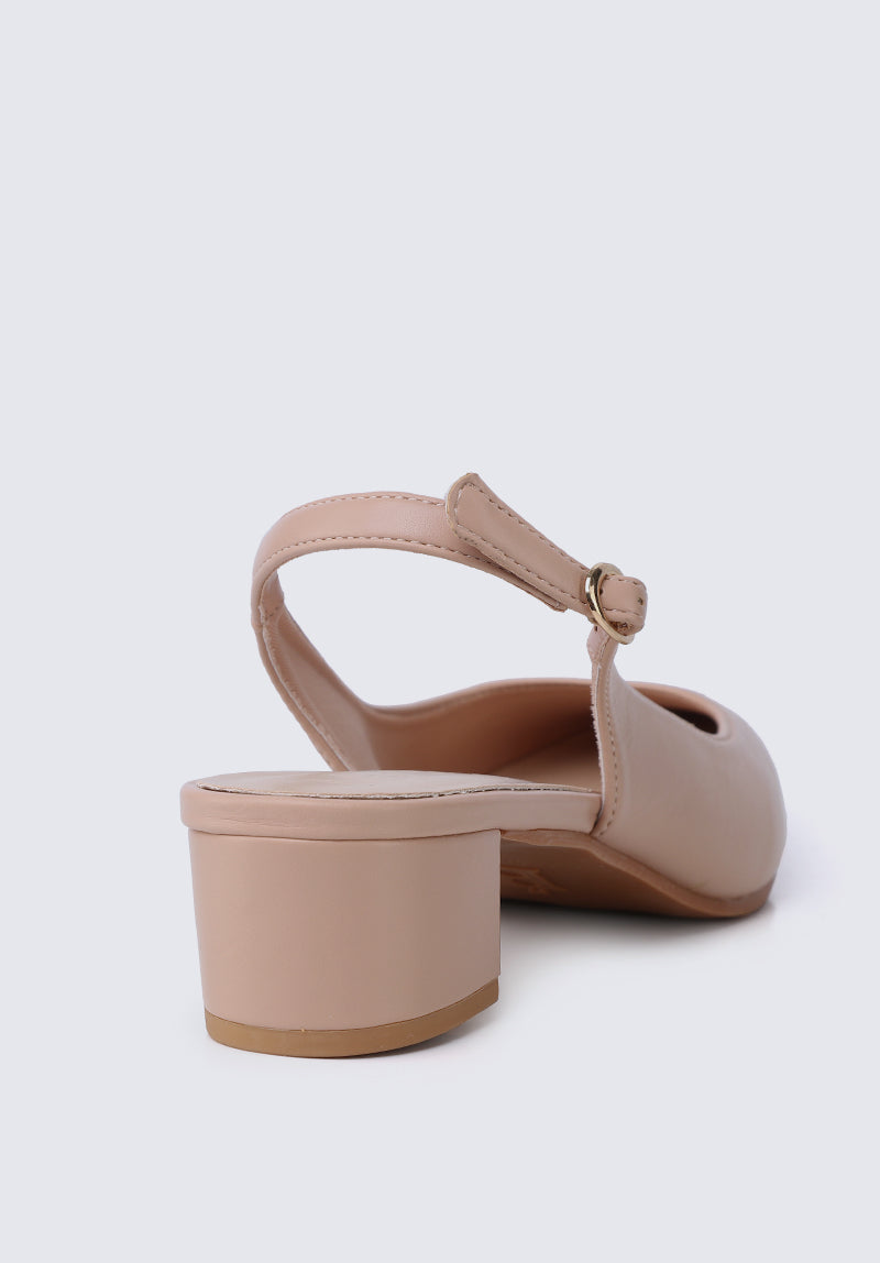 Valerie Comfy Heels In Blush