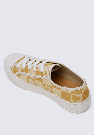Furry Cool Sneakers In Yellow