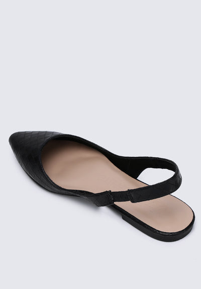 Kate Weave Comfy Ballerina In Black