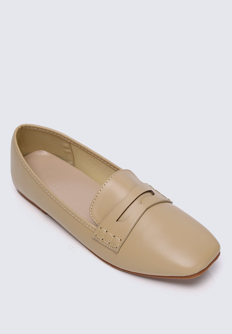 Andrea Comfy Loafers In Nude