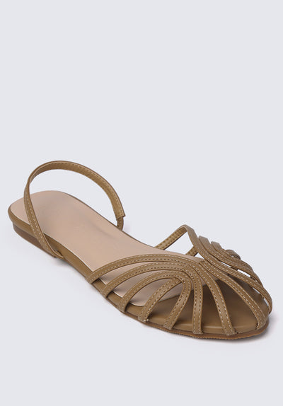 Lillian Comfy Ballerina In Taupe