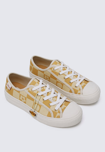 Furry Cool Sneakers In Yellow