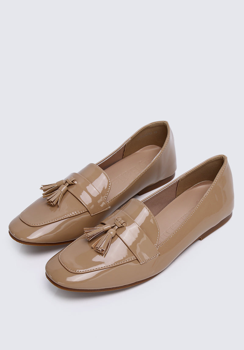 Ada Comfy Loafers In Nude