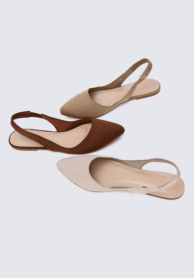 Kate Comfy Ballerina In Brown