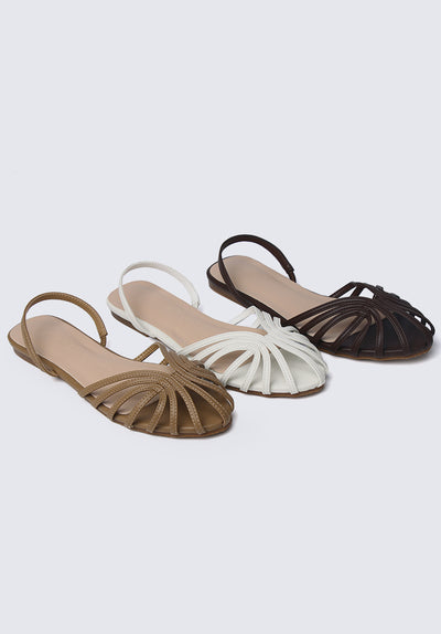 Lillian Comfy Ballerina In Taupe