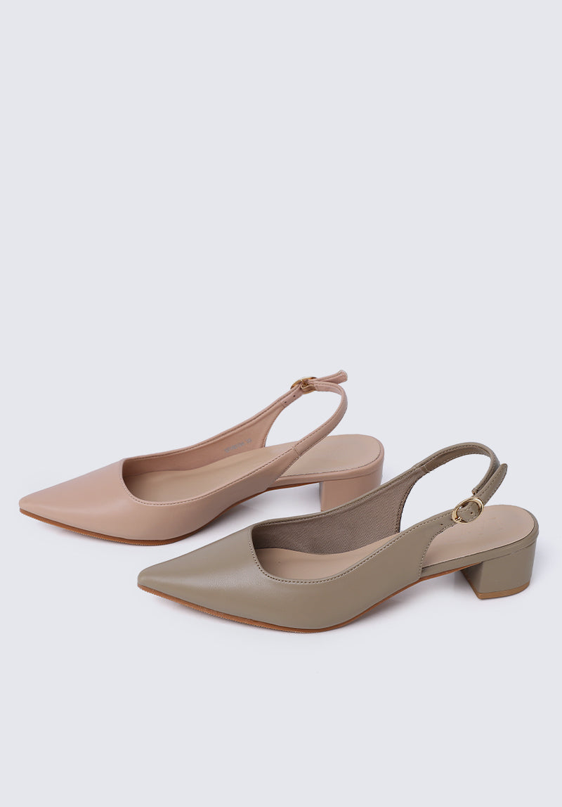 Valerie Comfy Heels In Blush