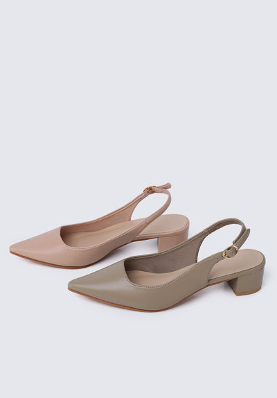Valerie Comfy Heels In Blush