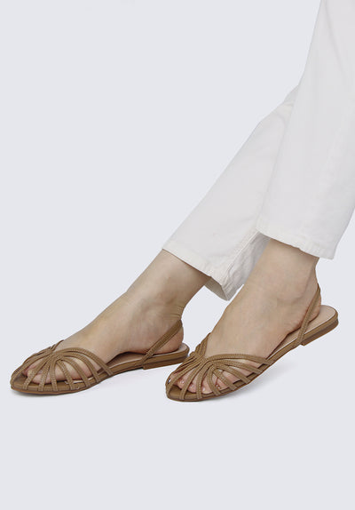 Lillian Comfy Ballerina In Taupe