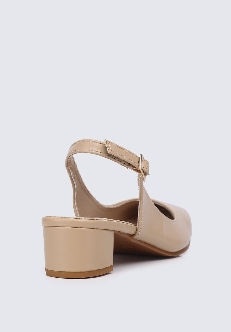 Palmer Comfy Heels In Nude