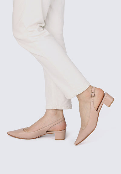Valerie Comfy Heels In Blush