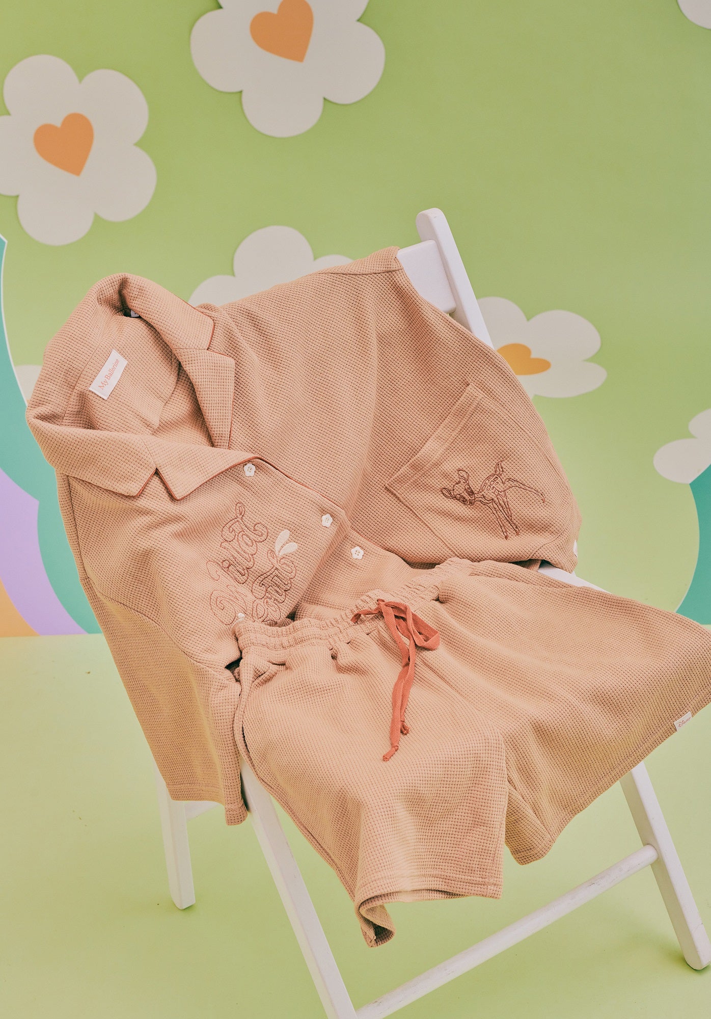 Fluffy Friends Loungewer Set In Nude