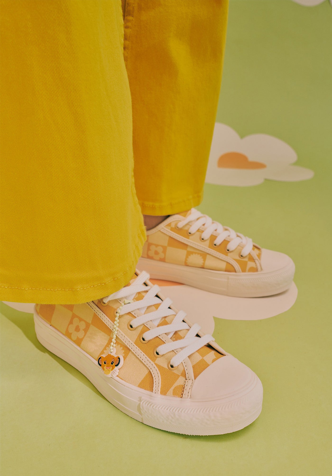 Furry Cool Sneakers In Yellow