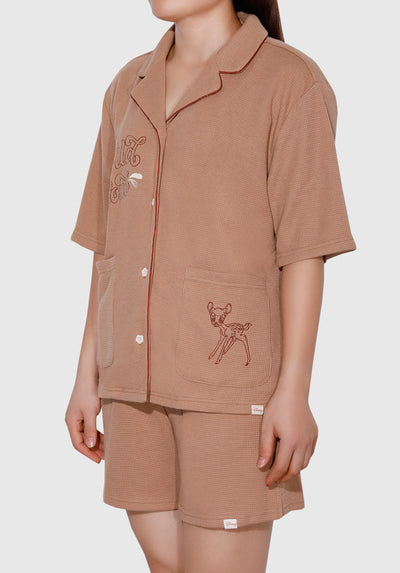 Fluffy Friends Loungewer Set In Nude