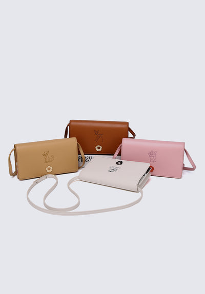 Pampurred Pals Crossbody Bag In Off White