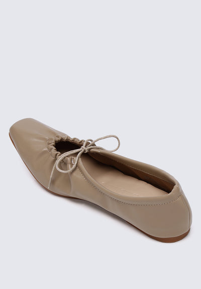 Cassie Comfy Ballerina In Taupe