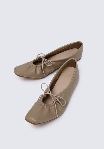 Cassie Comfy Ballerina In Taupe