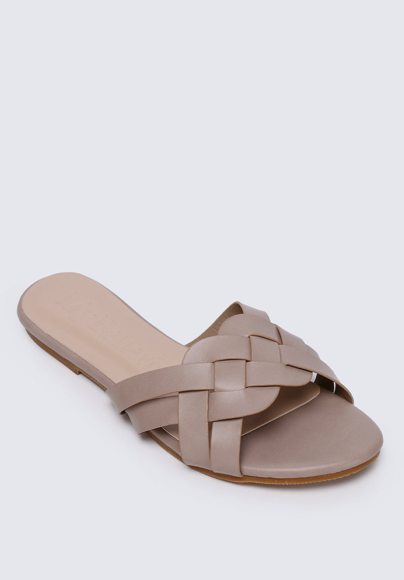 Macy Comfy Sandals In Taupe