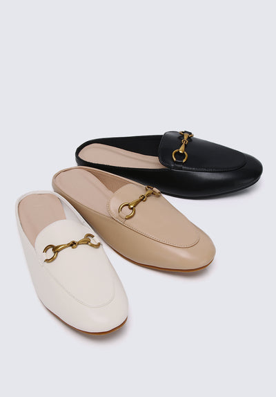 Amber Comfy Loafers In Nude