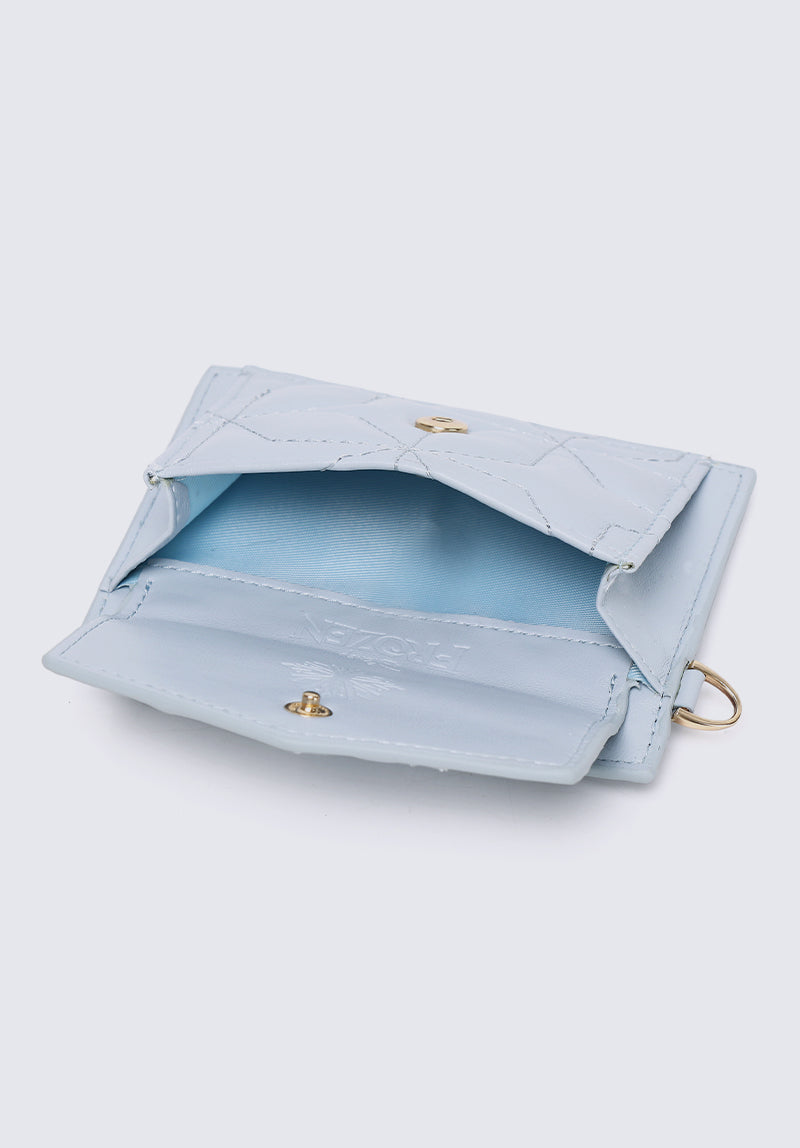 Cool Queen Lanyard Card Holder In Blue
