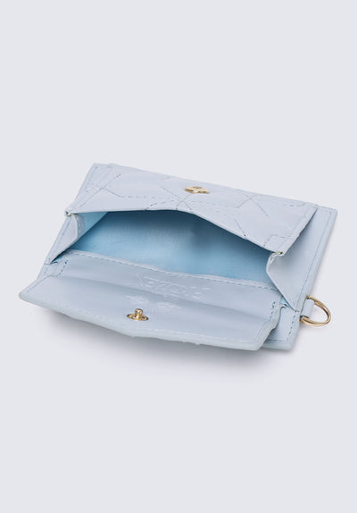 Cool Queen Lanyard Card Holder In Blue