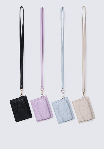 Cool Queen Lanyard Card Holder In Blue