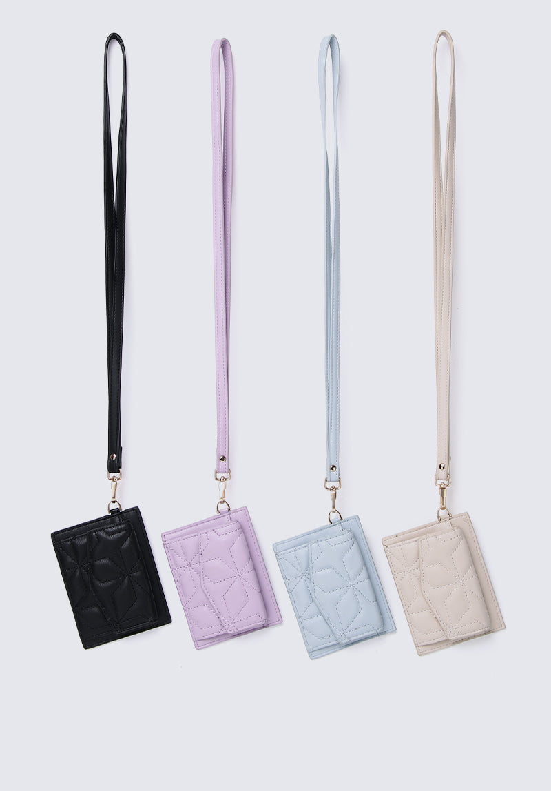Cool Queen Lanyard Card Holder In Lilac