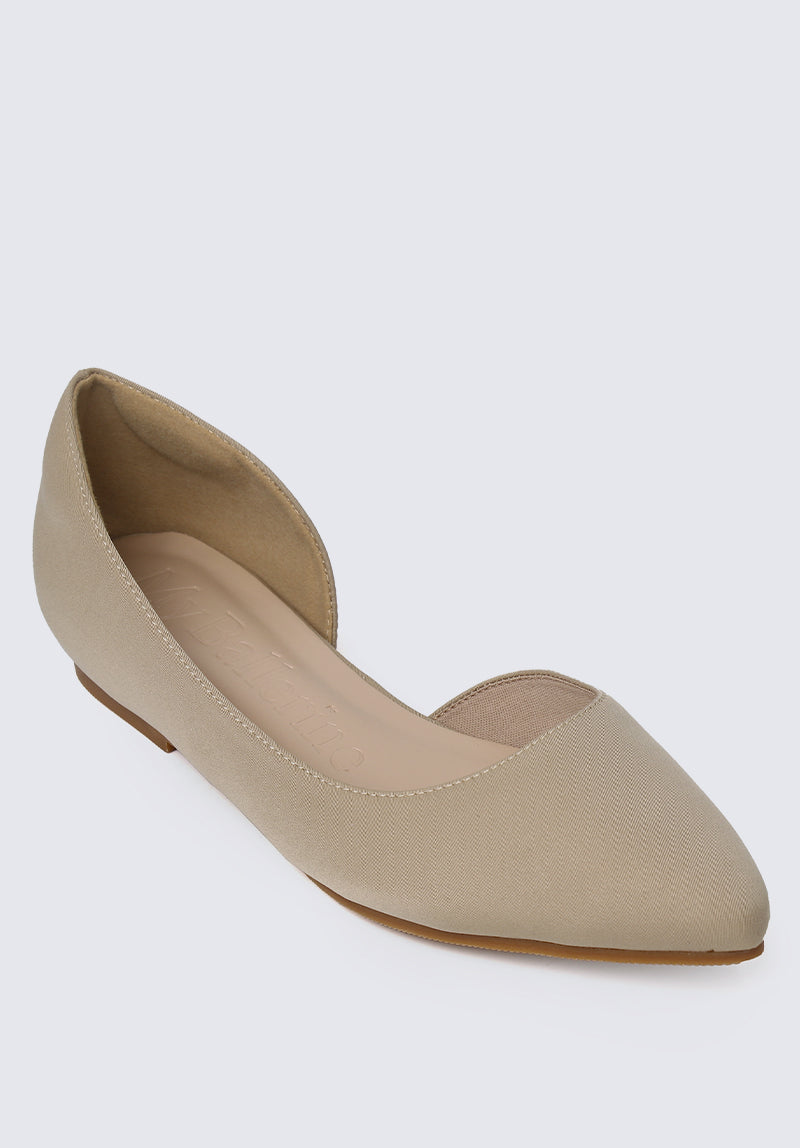 Skye Comfy Ballerina in Taupe
