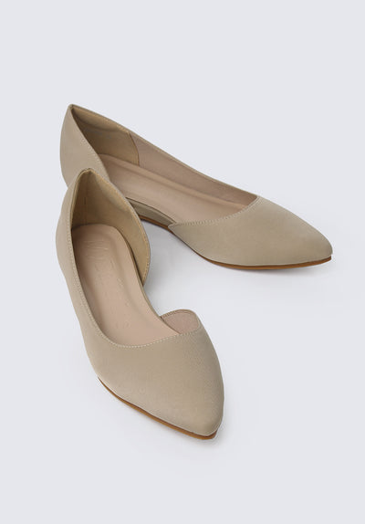 Skye Comfy Ballerina in Taupe