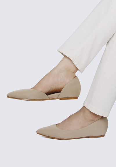 Skye Comfy Ballerina in Taupe