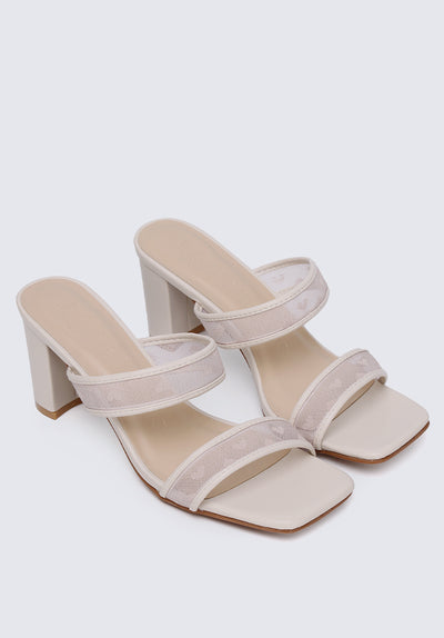My Love Comfy Heels In Beige