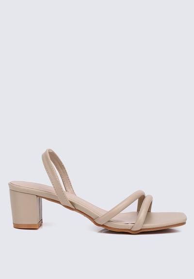 Renee Comfy Heels In Taupe