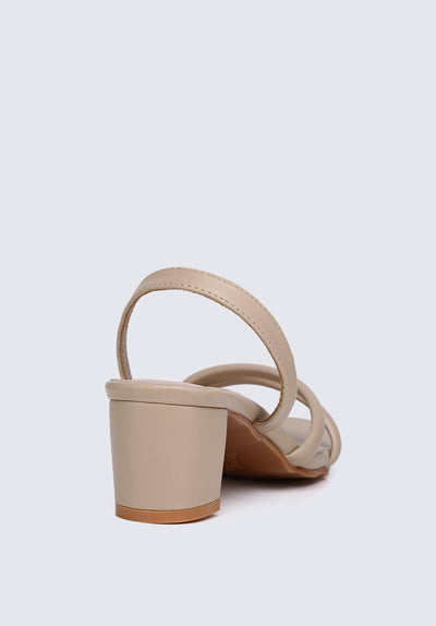 Renee Comfy Heels In Taupe