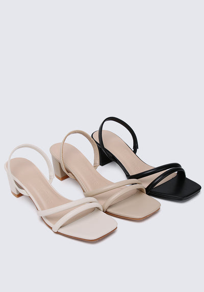 Renee Comfy Heels In Taupe