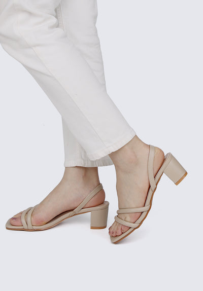 Renee Comfy Heels In Taupe