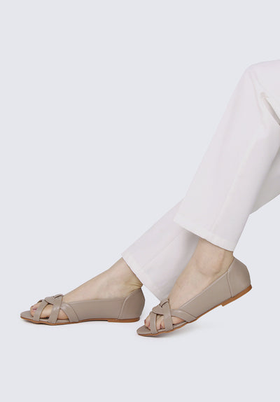 Jasmine Comfy Ballerina In Taupe