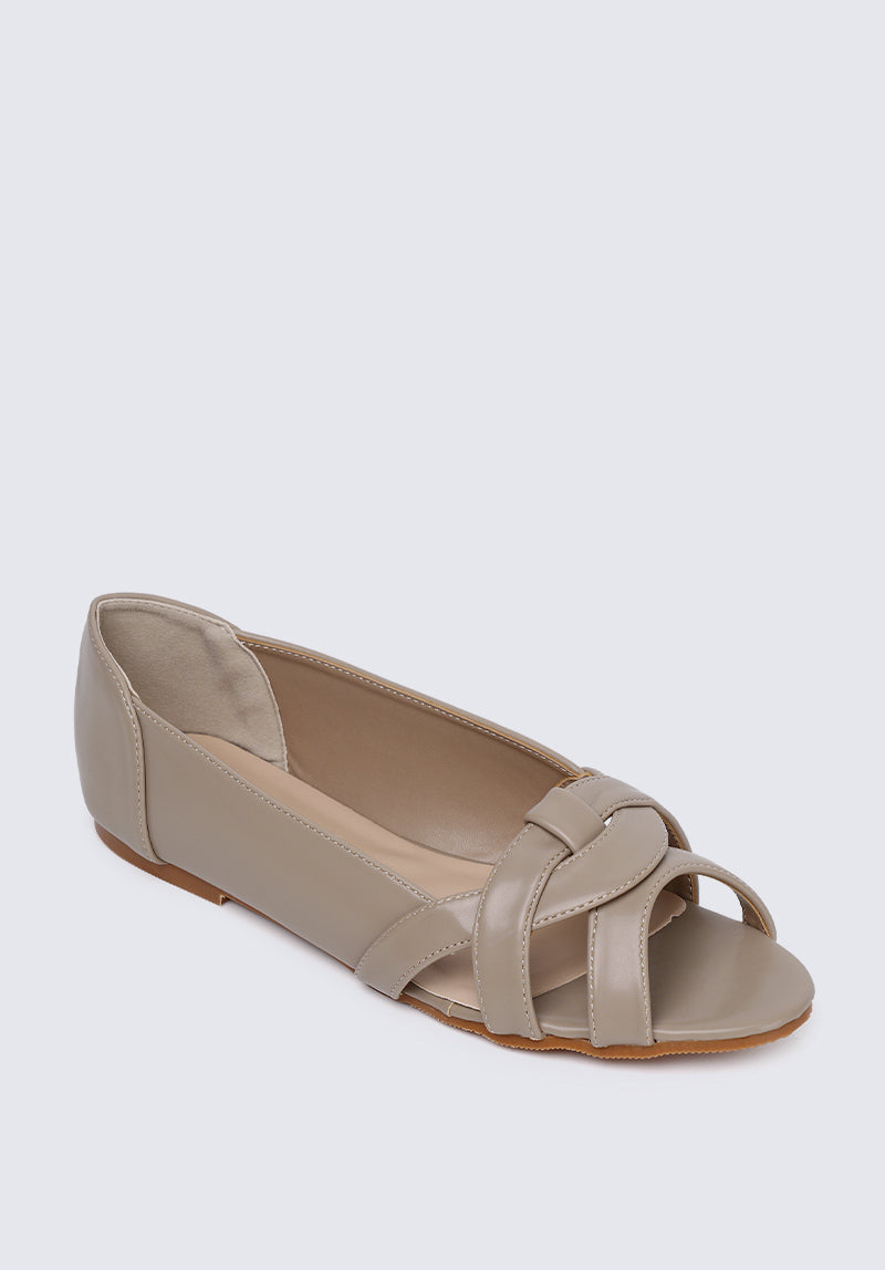 Jasmine Comfy Ballerina In Taupe