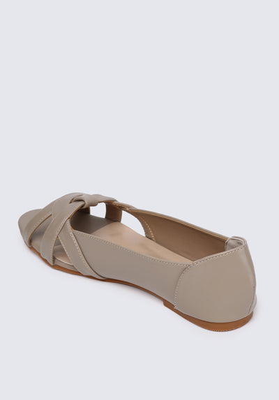 Jasmine Comfy Ballerina In Taupe