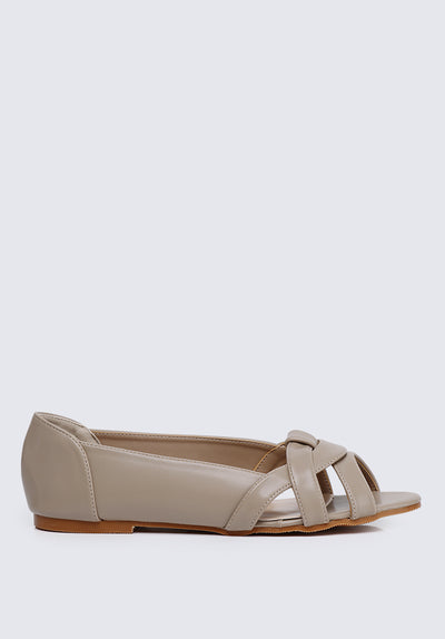 Jasmine Comfy Ballerina In Taupe
