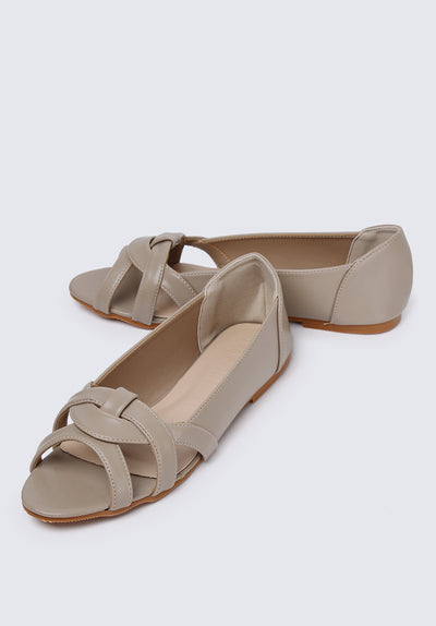 Jasmine Comfy Ballerina In Taupe