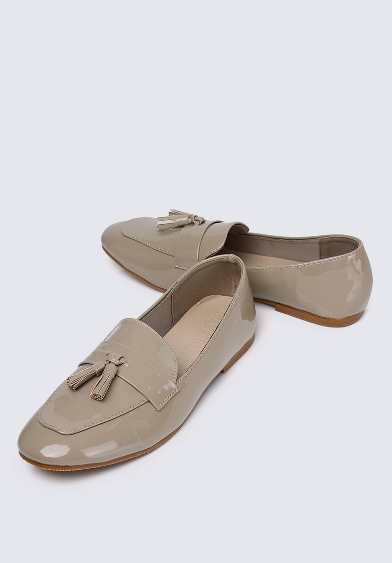 Ada Comfy Loafers In Almond