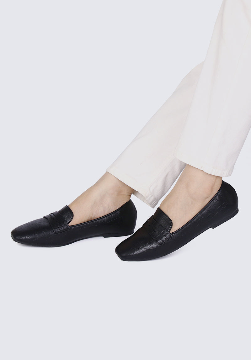 Andrea Comfy Loafers In Black