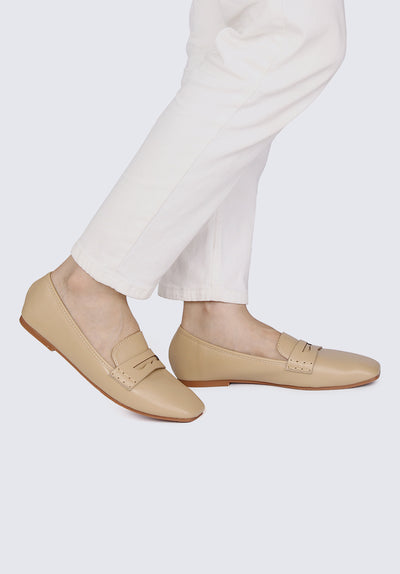Andrea Comfy Loafers In Nude